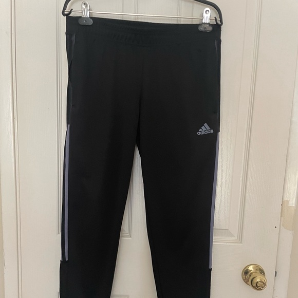 Adidas black with light blue strips. - Picture 1 of 11